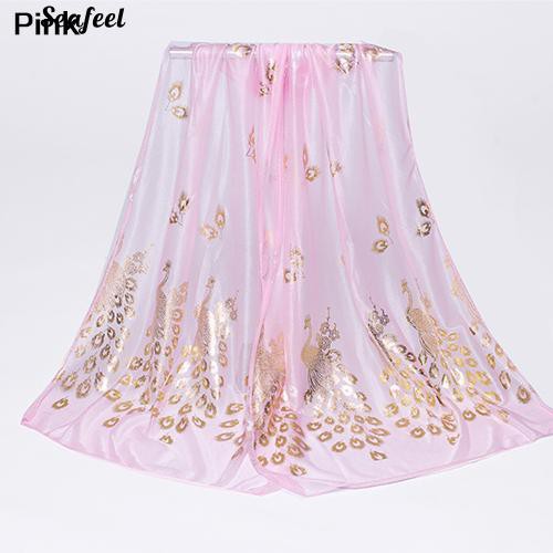 khăn choàng nữ chiffon hình gà trống
