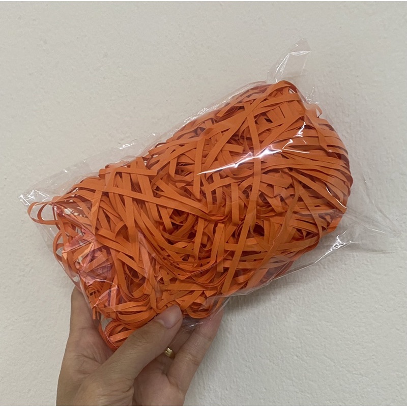 Giấy rơm giấy vụn lót hộp quà màu da cam - Giấy vụn giấy chống sốc màu da cam