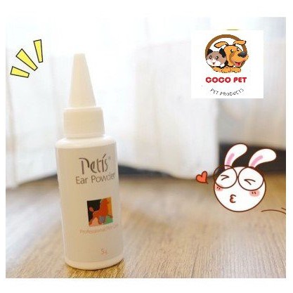 Bột Nhổ Lông Tai Cho Chó Mèo Petis Ear Powder 5g