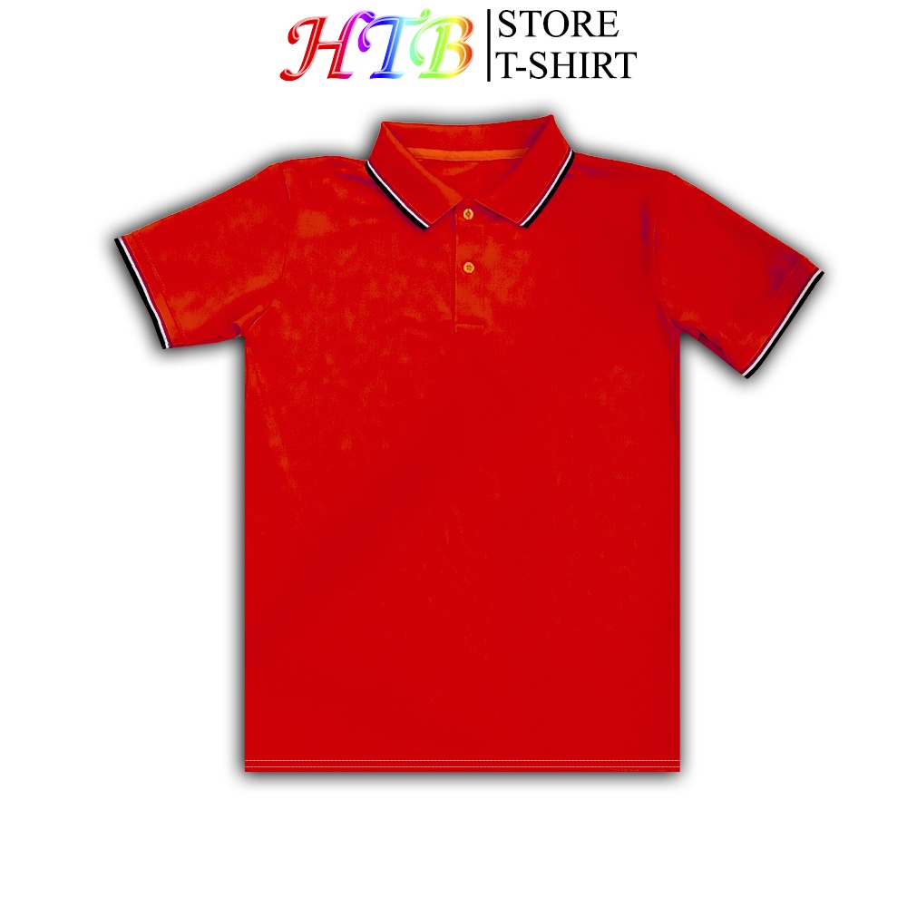 VNXK - Áo thun Polo Nam vải cotton 4 chiều cổ trụ phối viền tay và cổ cao cấp phong cách lịch lãm - HTB