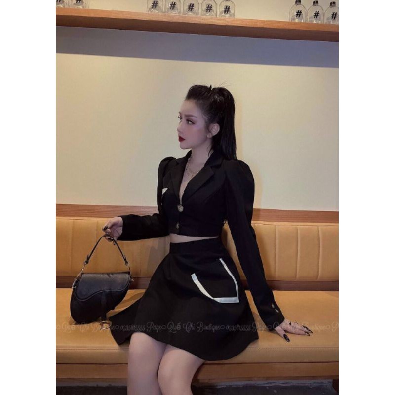 sét chân váy tay phồng