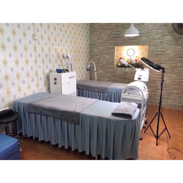 Ga giường (tặng vỏ gối+ ruột gối): shop chuyên máy ga phủ giường spa, giường phun xăm, nối mi chất thun có giãn | BigBuy360 - bigbuy360.vn