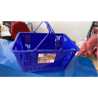 Giỏ Xách Siêu Thị Nhựa Hiệp Thành Cỡ Lớn Có Quai Cầm Đôi Đi Chợ Đựng Đồ Đa Năng