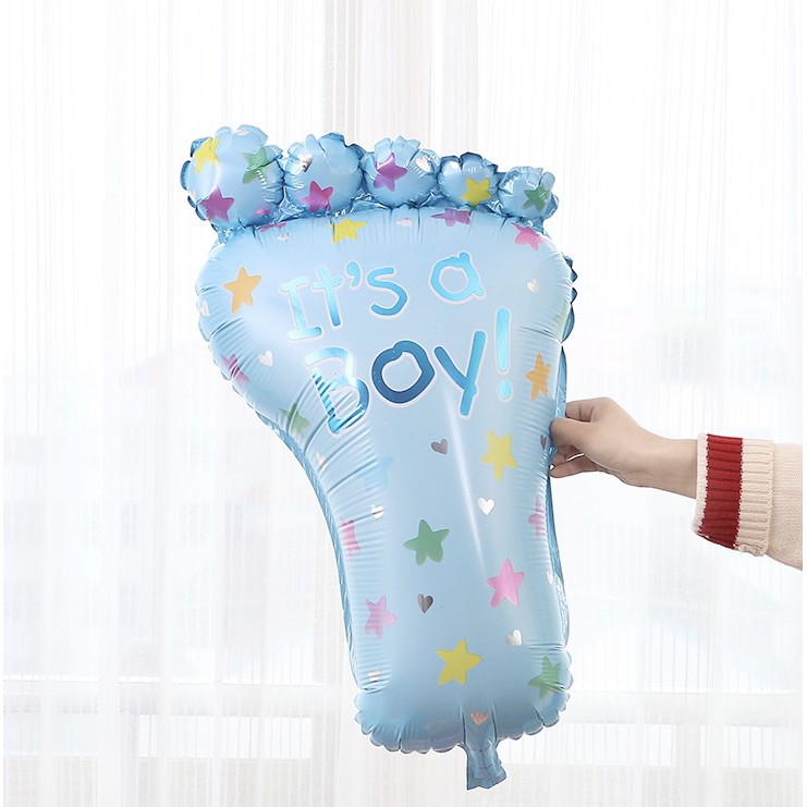 Bóng bay hình bàn chân bé trai, bé gái trang trí sinh nhật, đầy tháng, thôi nôi