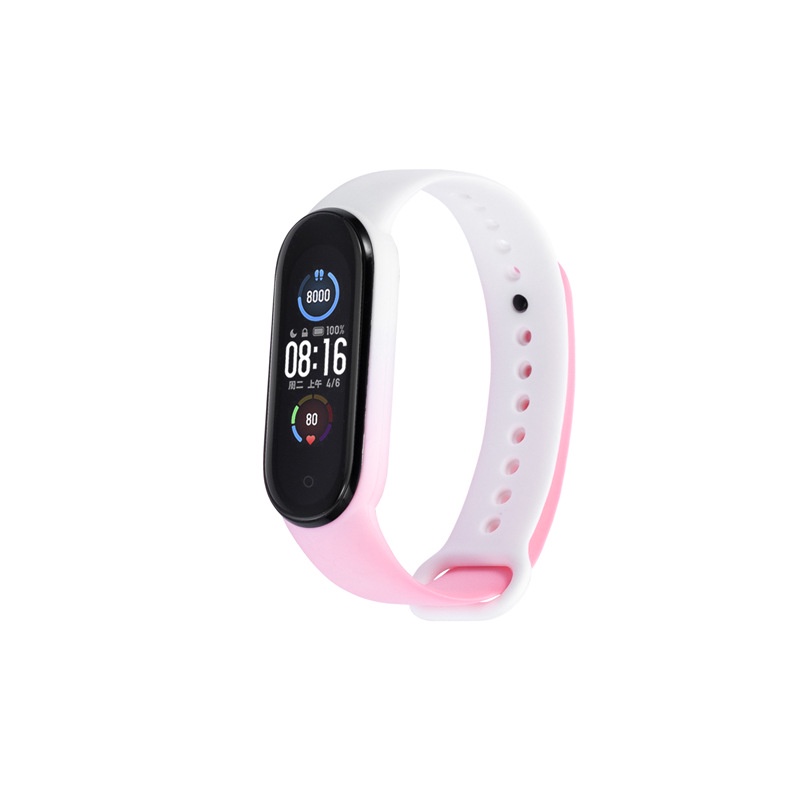 Dây Đeo Thay Thế Chất Liệu Silicon Màu Trơn Cho Xiaomi Band 6/3 Thế Hệ 4/5