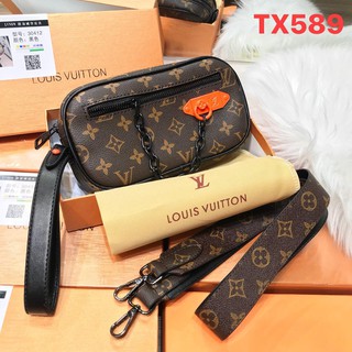 Túi lv khóa cam dây bản to