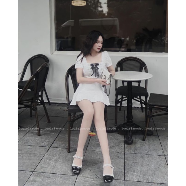 Set Xốp Croptop Tặng Kèm Nơ Diệu Linh