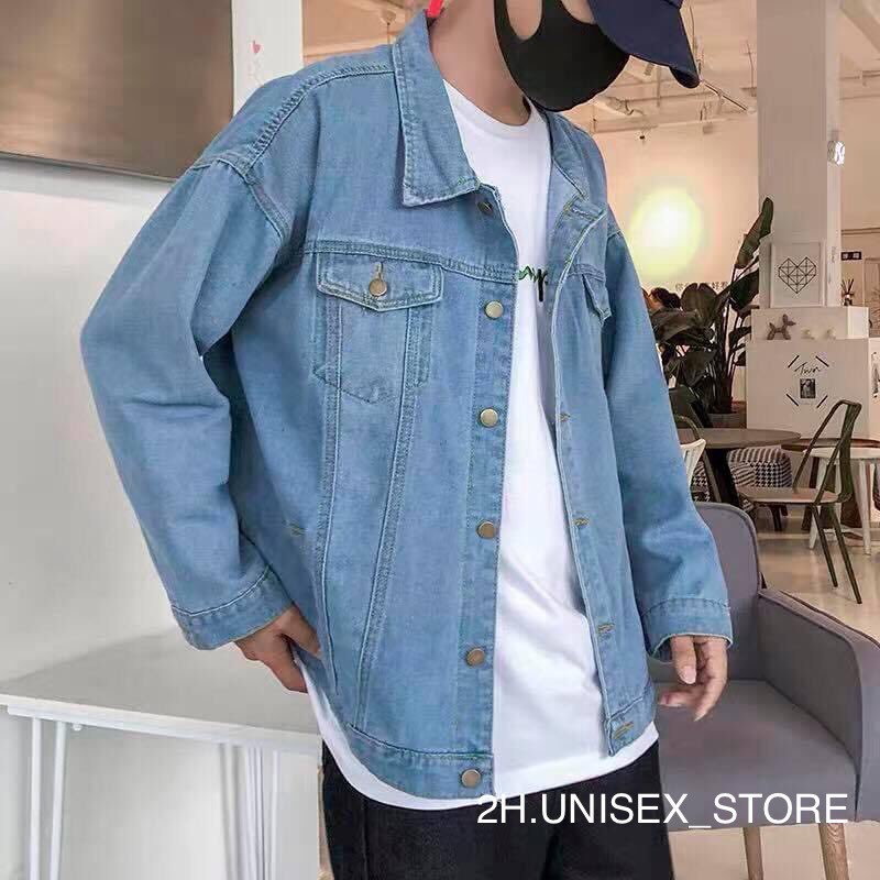 ÁO KHOÁC NAM NỮ UNISEX CHẤT JEAN FROM RỘNG ĐẸP 2H.UNISEX_STORE