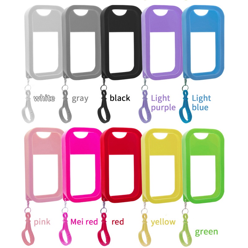 [Phễu miễn phí] Bình Nhựa Đựng Mỹ Phẩm Dạng Xịt Dung Tích 45ML Tiện Dụng hoa theo khi đi du lịch  + Vỏ Silicon + Phễu + Móc Khóa Tiện Dụng