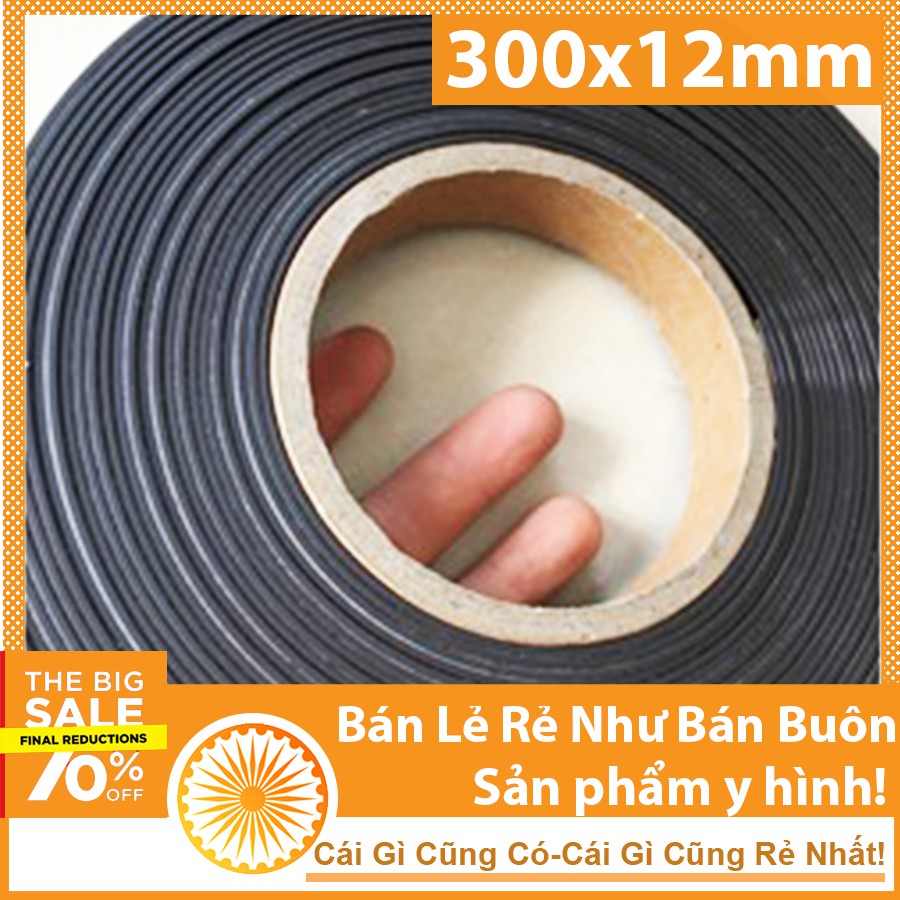 Cuộn nam châm dẻo 3 mét 250x12mm có keo dán siêu dính