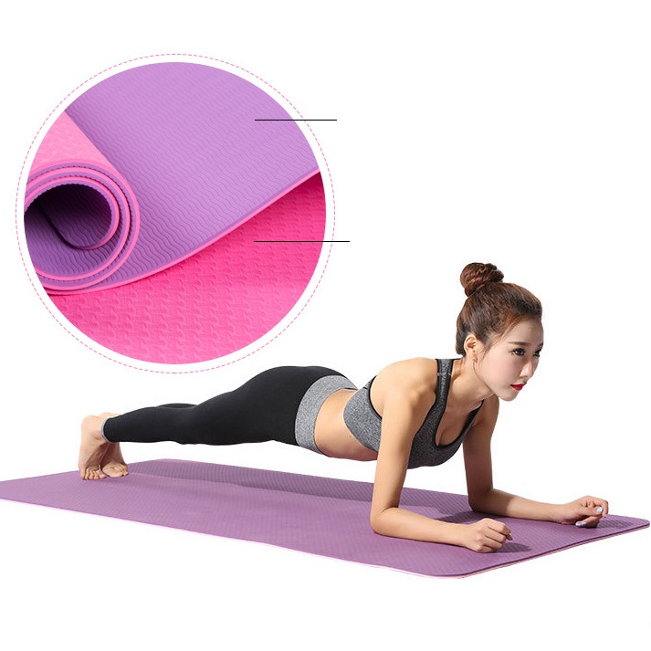 Thảm Tập Yoga TPE 2 Lớp 6mm Siêu Bền