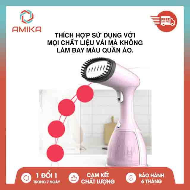 Bàn Ủi Hơi Nước Cầm Tay, Bàn Là Hơi Nước Cầm Tay NORTH WELL Công Suất 1500W - Kiểu dáng nhỏ gọn