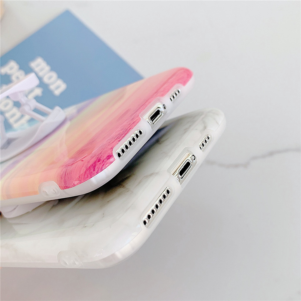 Ốp Điện Thoại Họa Tiết Đá Cẩm Thạch Có Giá Đỡ Gấp Gọn Cho Iphone 11 Pro Max Apple