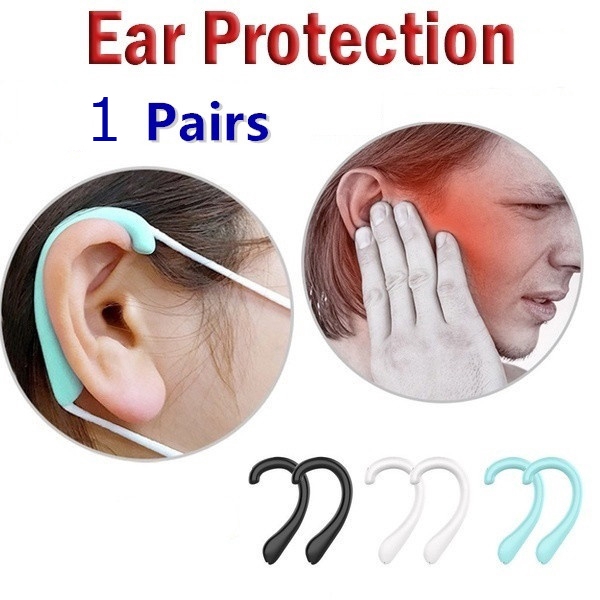Cặp phụ kiện hỗ trợ đeo khẩu trang bảo vệ tai/ miệng có thể tái sử dụng dành cho unisex