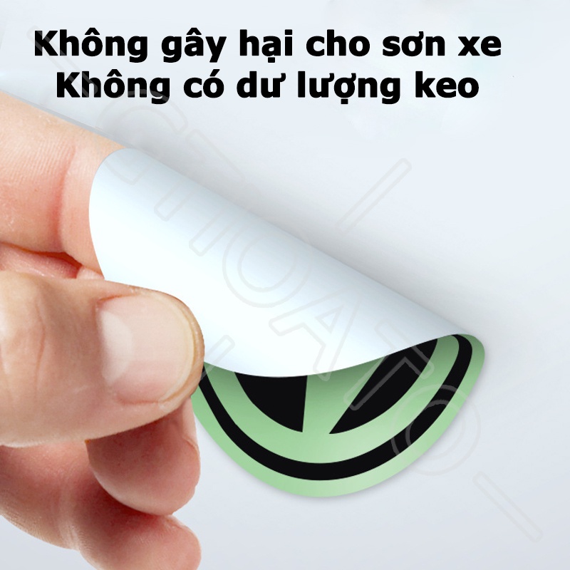 GTIOATO Ánh Sáng Ban Đêm Decal DáN Xe MiếNg DáN ChốNg NưỚC Ô Tô Bánh Xe Nắp Bình Xăng Nắp Máy Bát Cửa Cảnh Báo Nhãn Dán Xe Hơi Trang Trí Ô Tô Cho Hyundai Grand Starex Avante Accent I10 Santa Fe Kona Venue Tucson Sonata Ioniq Creta I20 SantaFe