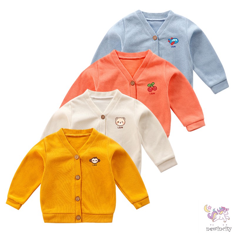 Áo Khoác Dệt Kim Tay Dài Thời Trang Xuân Thu Phong Cách Hàn Quốc Cho Bé