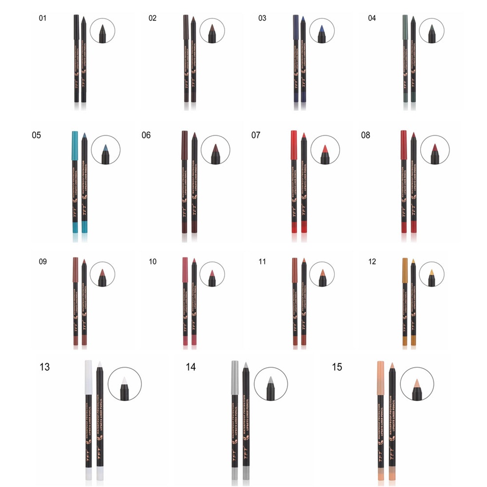 [Hàng mới về] Set 2 Chì Kẻ Mắt / Môi Kháng Nước Lâu Trôi Thời Trang