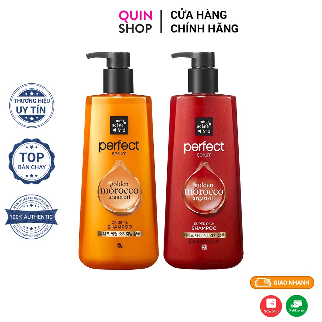 Combo Gội Và Xả Mise En Scene Perfect Serum Shampoo And Conditioner