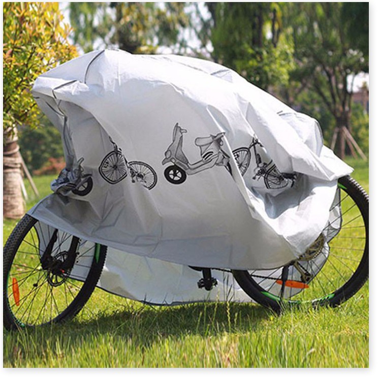 Áo trùm xe máy - Xả Kho - Áo trùm xe máy xe đạp loại tốt chống nắng mưa hiệu quả