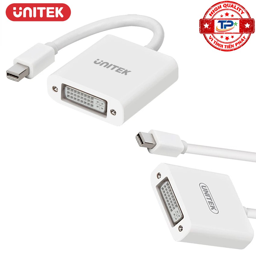 Bộ Chuyển Mini Displayport sang cổng DVI - Unitek Y-6326BK / Y-6326WH