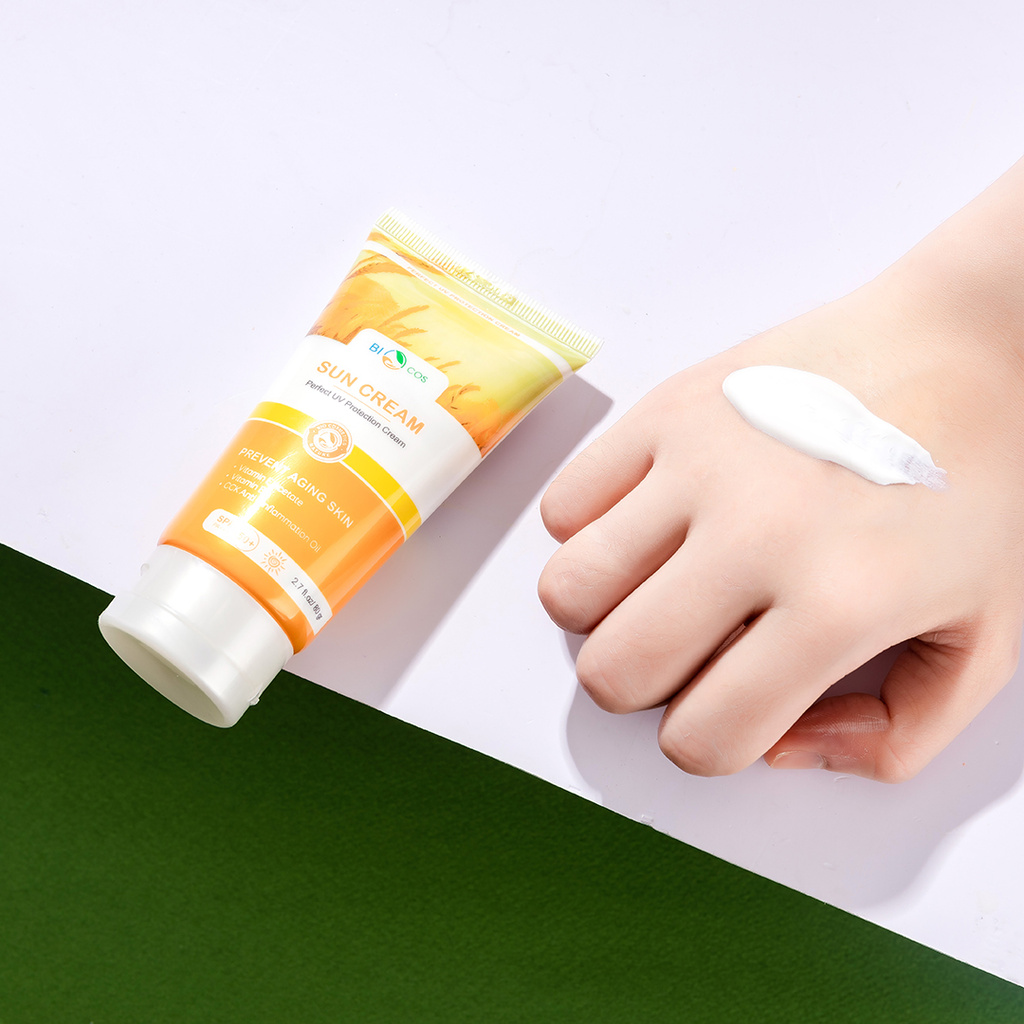 Kem Chống Nắng BioCos Sun Cream 80g - Dưỡng Ẩm, Ngăn Ngừa Lão Hoá