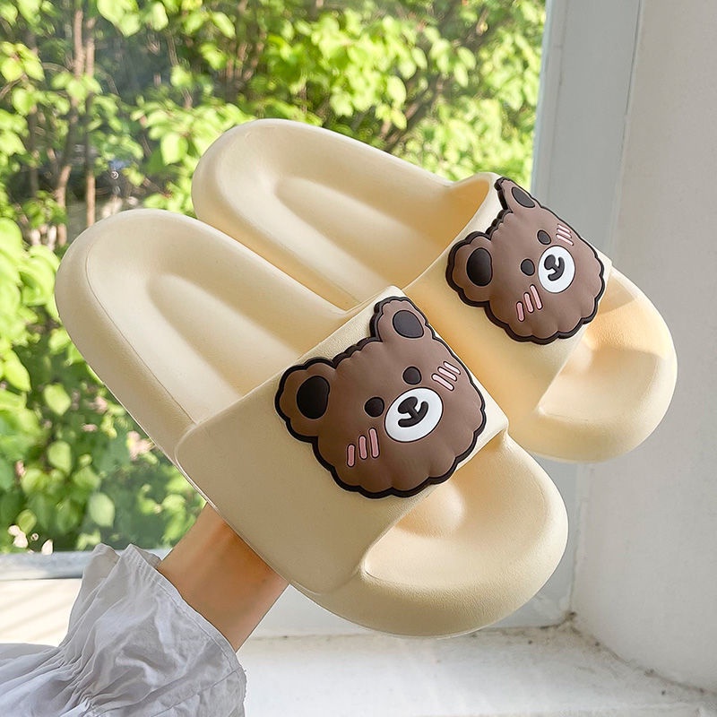 Dép Đi Trong Nhà Đế Dày Chống Trượt Phong Cách Hàn Quốc Thời Trang Mùa Hè Cho Nữ