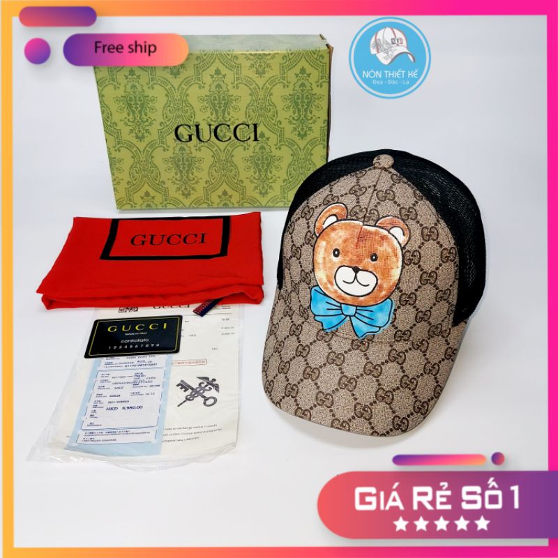 Nón kết gc lưới thú Mũ lưỡi trai GC thời trang cao cấp cực đẹp gấu full box (Nón thiết Kế)