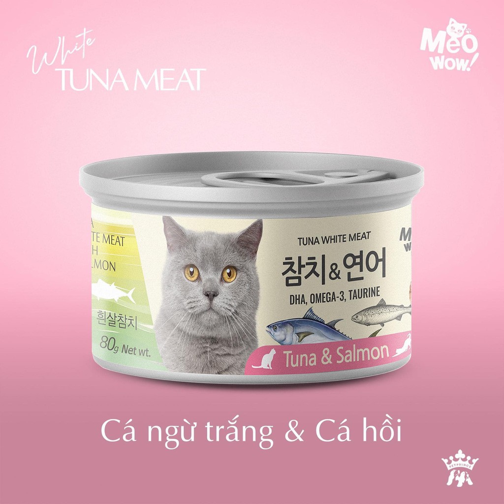 Pate mèo Meowow cá ngừ trắng hộp 80g(Hàn Quốc)