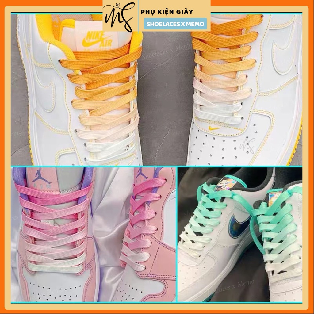 Dây Giày Jordan Phối Màu Ombre Gradient- Bản Custom Đặc Biệt Cho AF1 AJ1 AJ5