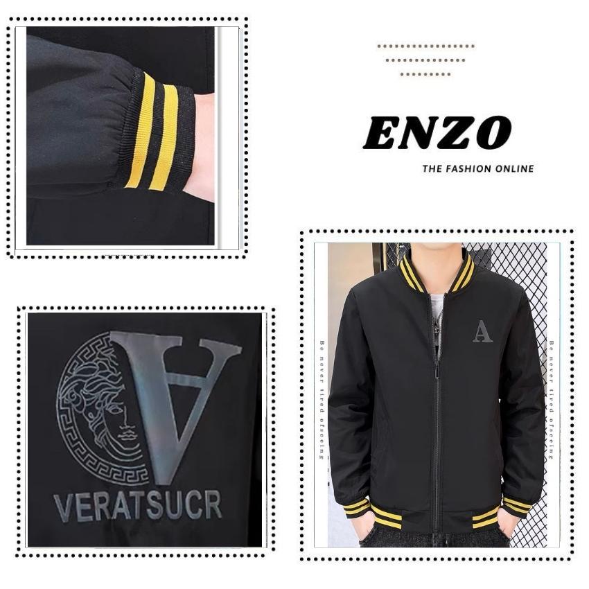 Áo khoác bomber nam dù 2 lớp form rộng big size hoạ tiết cao cấp _ ENZO