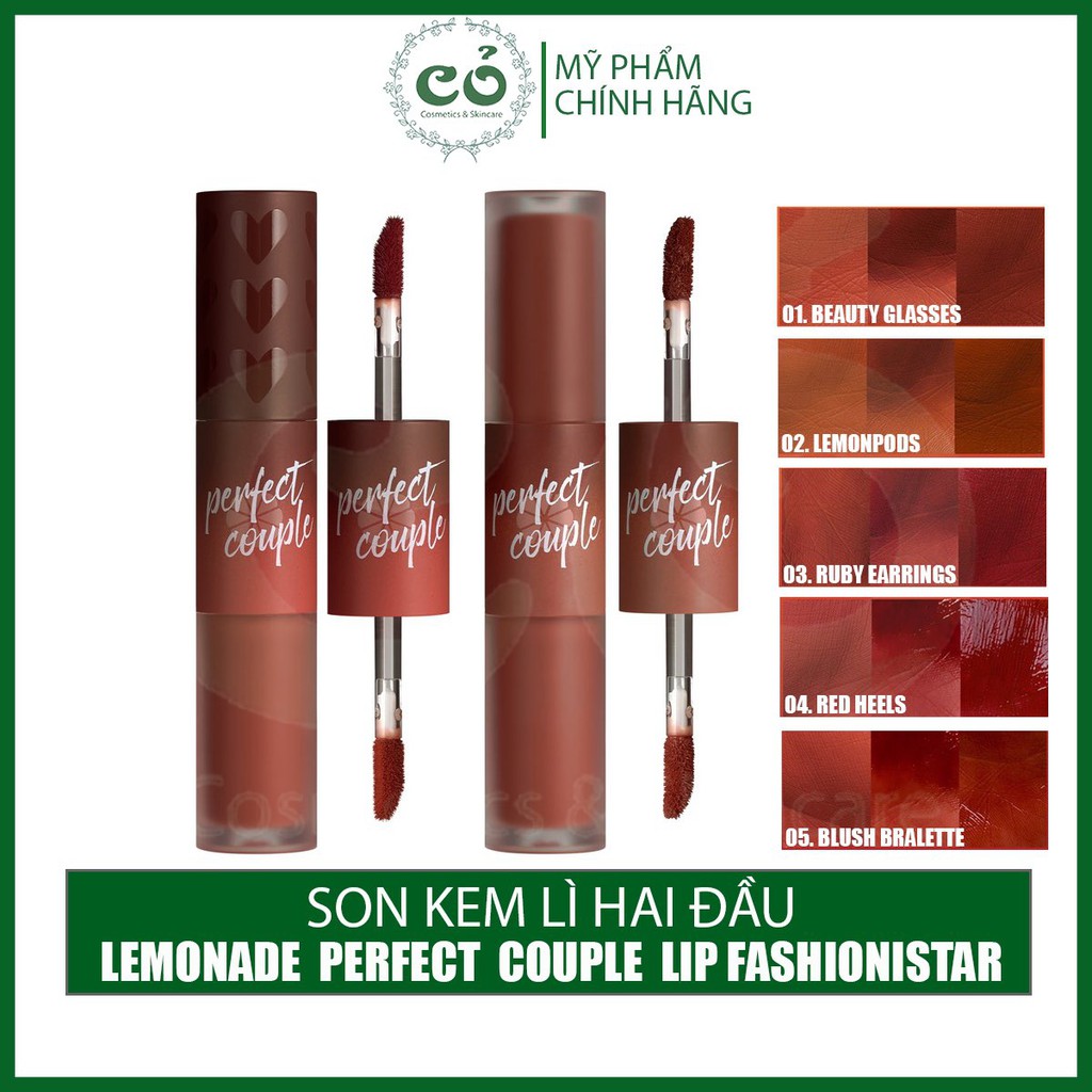 Son Kem Lì 2 Đầu LEMONADE x CHÂU BÙI Perfect Couple Lip - Fashionistar | BigBuy360 - bigbuy360.vn