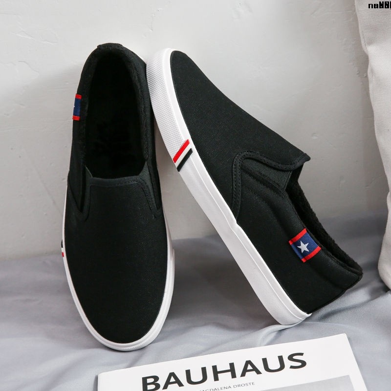 Giày lười vải Canvas đế bằng thời trang cho nam nữ, Size 45 Plus/Size 46/47 | BigBuy360 - bigbuy360.vn