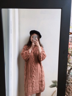 Váy len thừng dày 