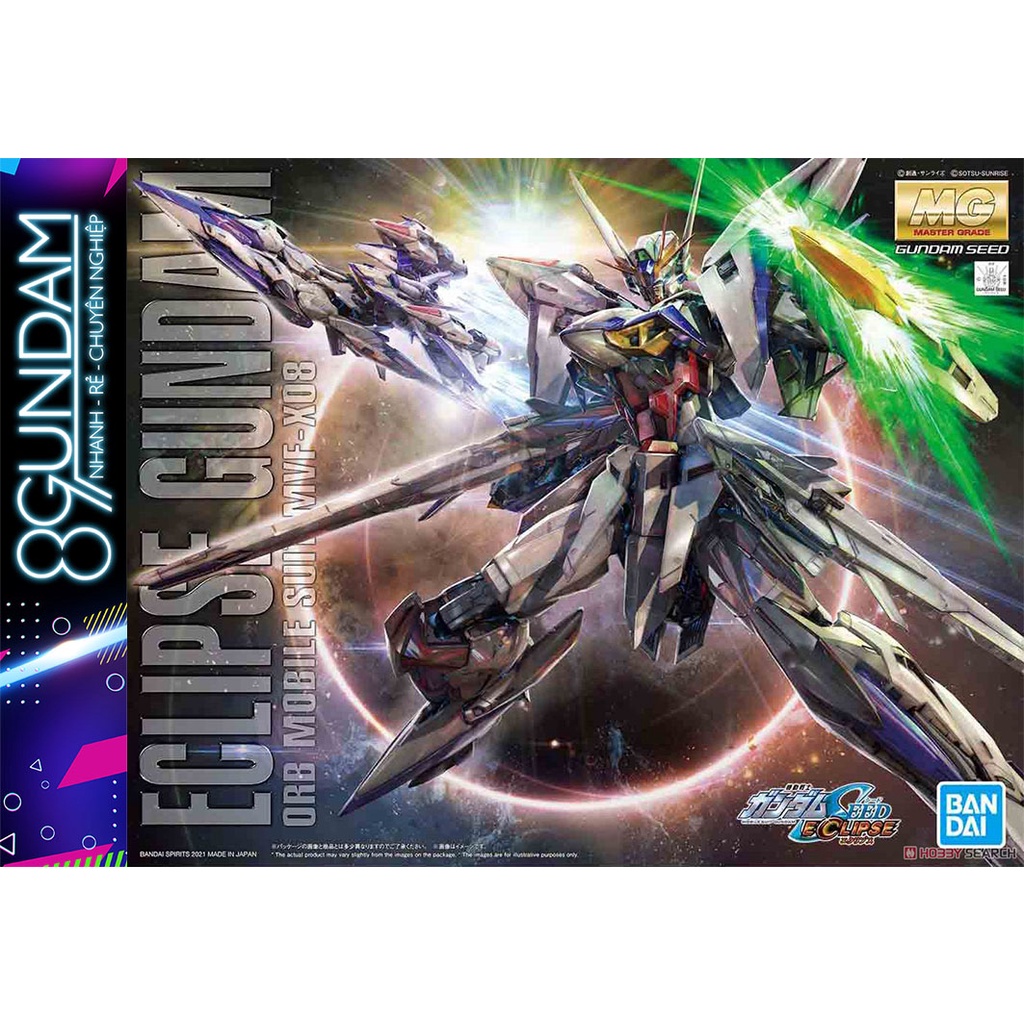 Mô Hình Lắp Ráp Gundam MG SEED MSV Eclipse tặng kèm action base