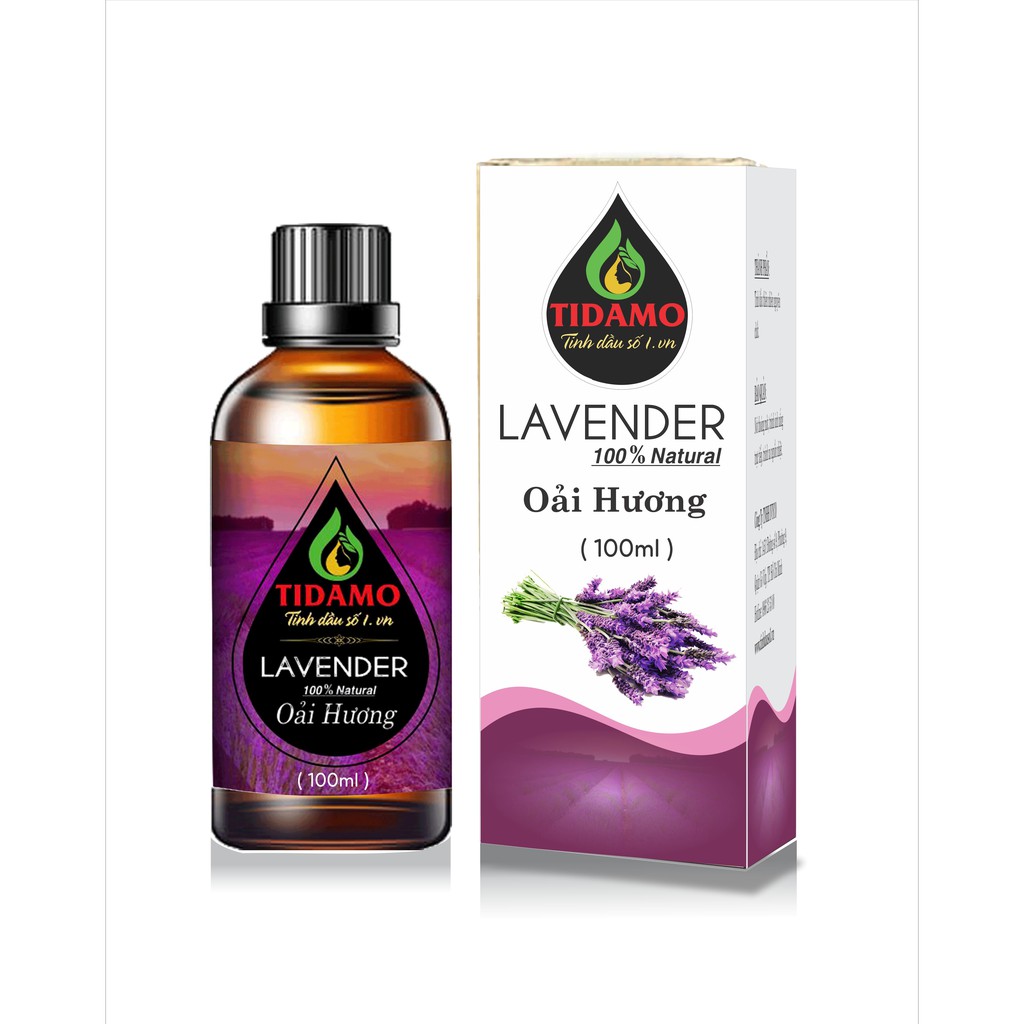 Tinh Dầu Oải Hương nguyên chất 100ml, Tinh Dầu Lavender Thư giản, khử trùng và bảo vệ sức khỏe