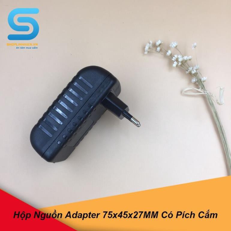 Hộp Nguồn Adapter 75x45x27MM Có Pích Cắm