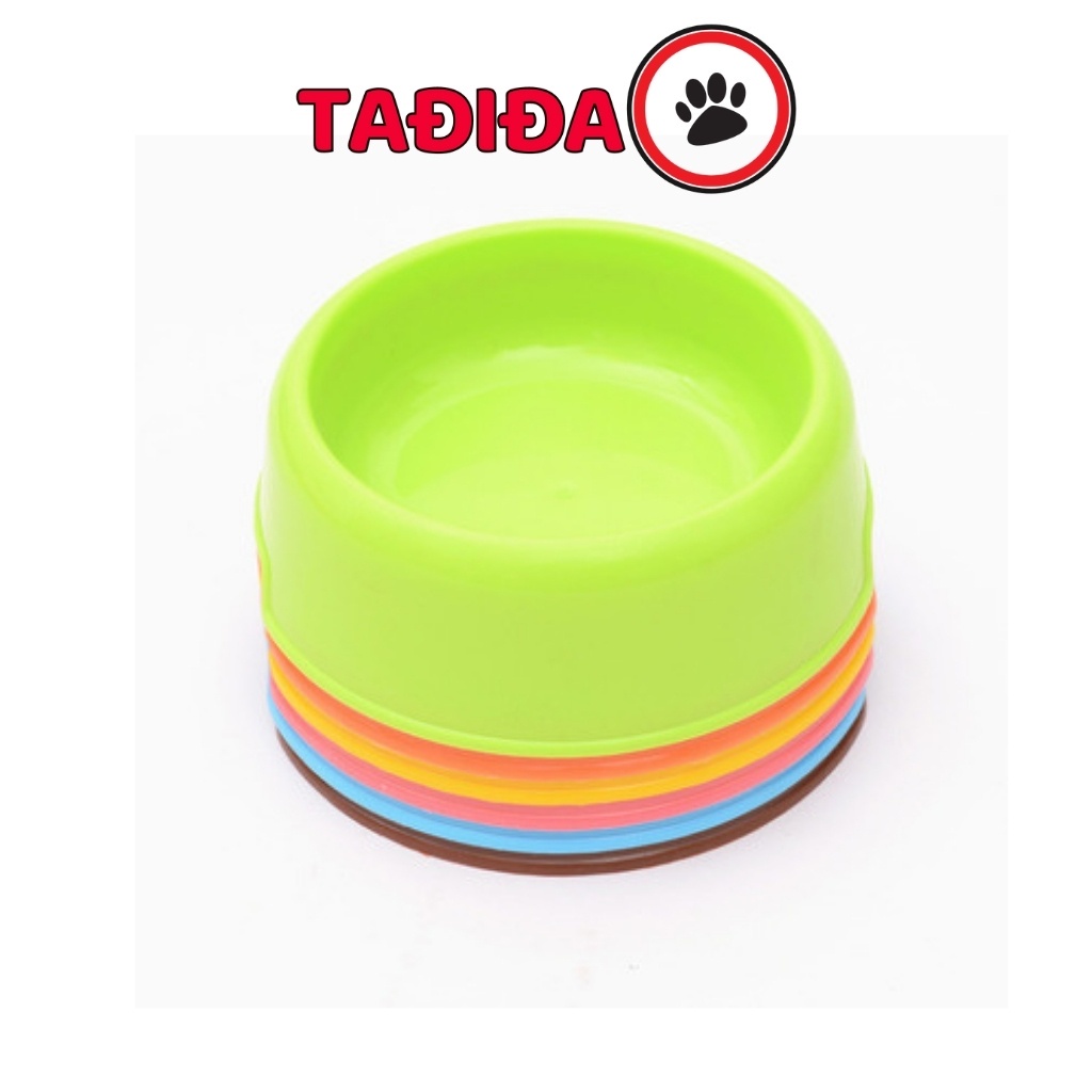 Bát ăn cho Chó Mèo nhựa nhiều màu sắc , Tô ăn cho Thú Cưng an toàn - Tadida Pet