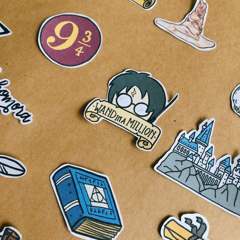 SET 30 MIẾNG STICKER HARRY POTTER | DIY GIFTS