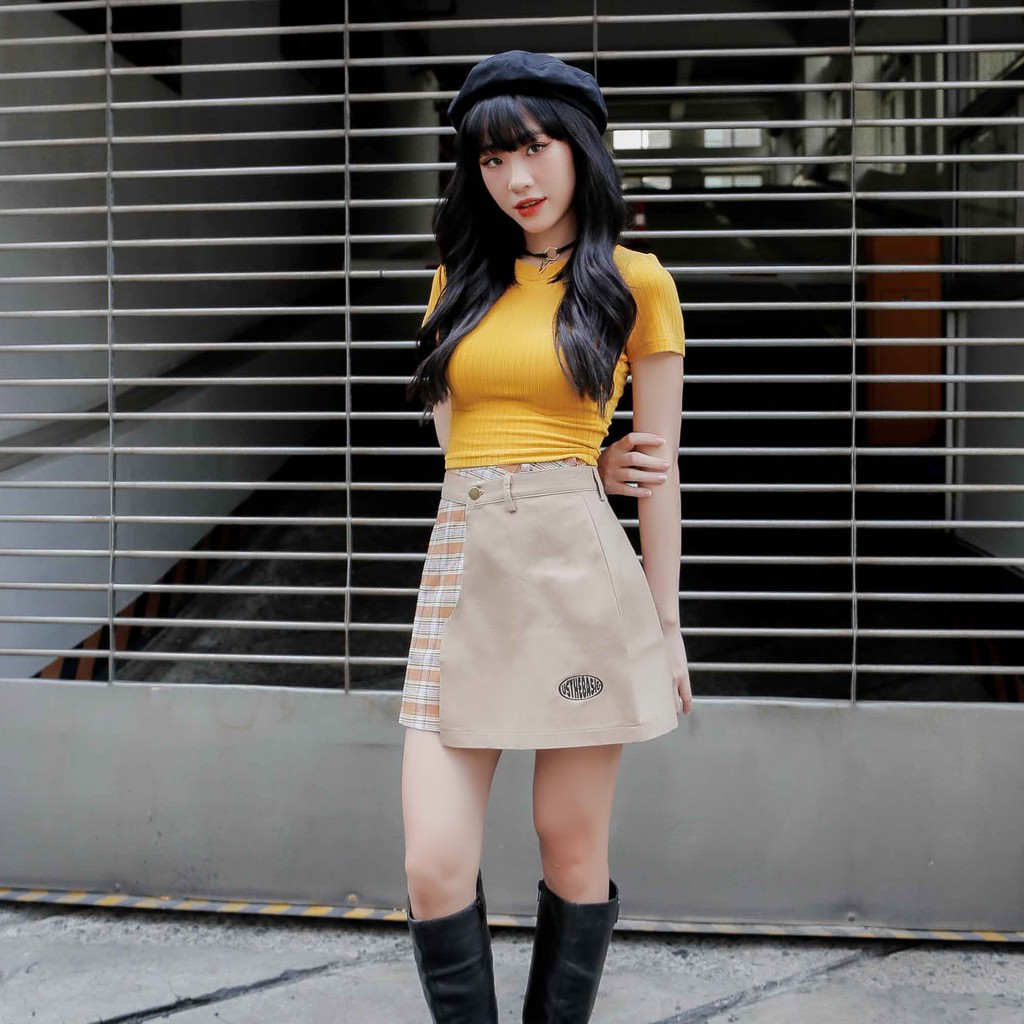Usthebasic - Chân váy Attached Plaid Skirt | BigBuy360 - bigbuy360.vn