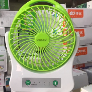 Quạt Sạc Tích Điện Chính Hãng WEIDASI 202 Siêu Bền