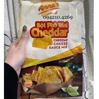 Bột cheese trắng gói 500g/ bột phô mai cheddar