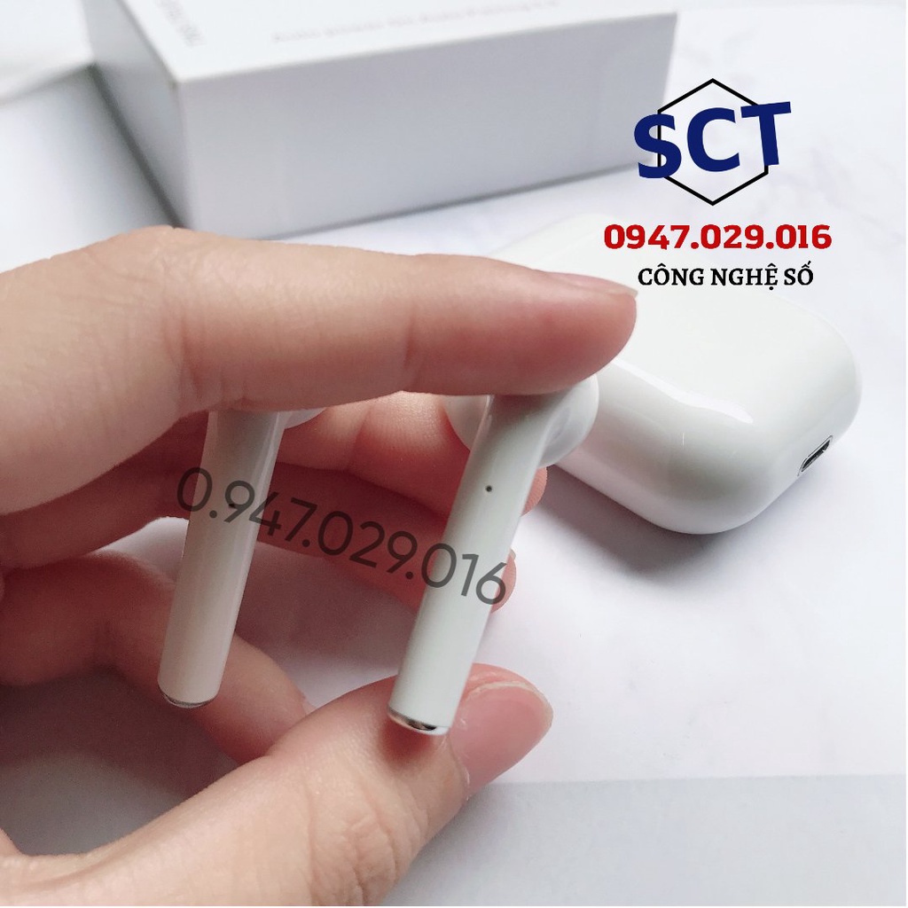 Tai nghe Bluetooth i12  5.0 ko dây cho táo và kèm Hộp sạc