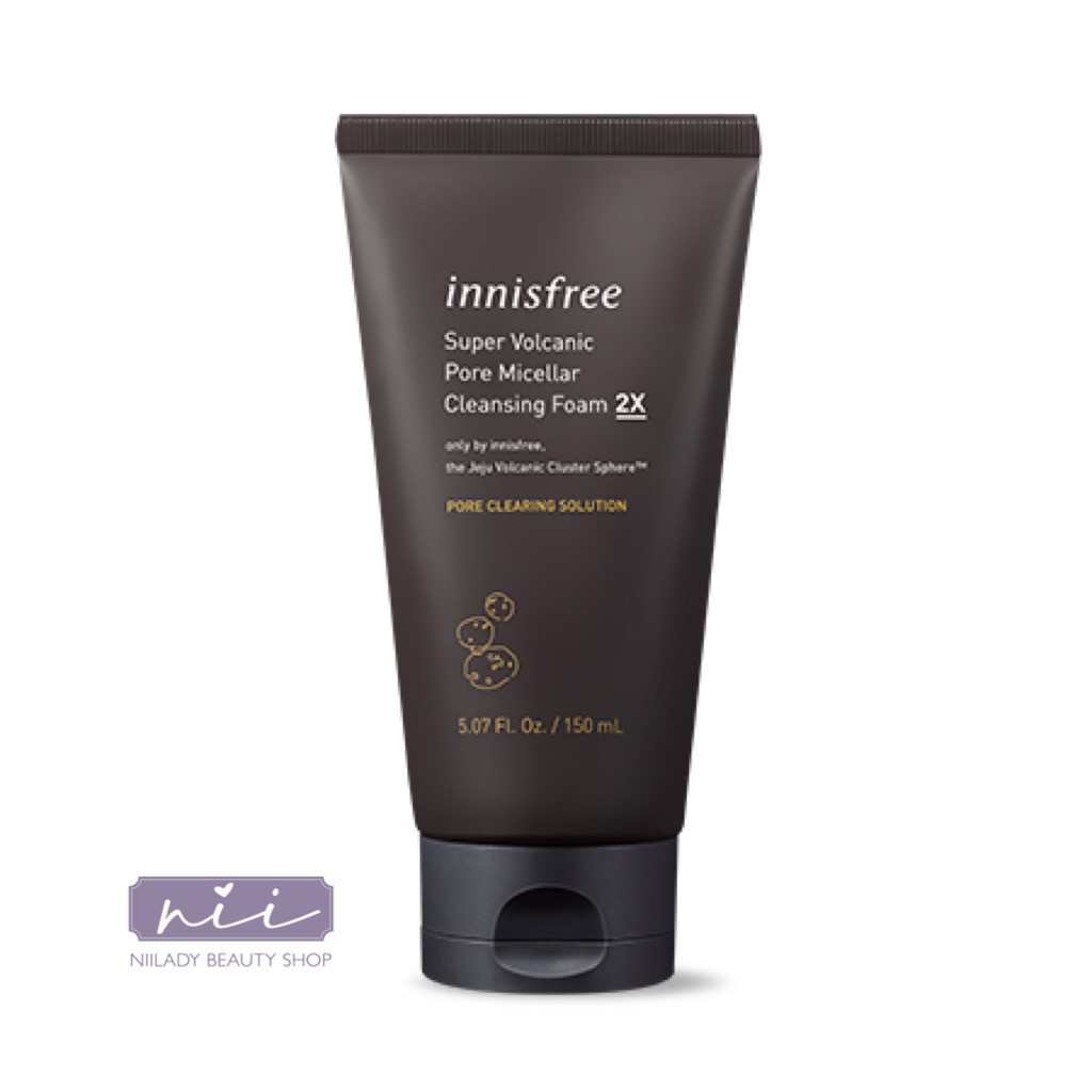 Sữa Rửa Mặt Innisfree Super Volcanic Pore Micellar Cleansing Foam 2X