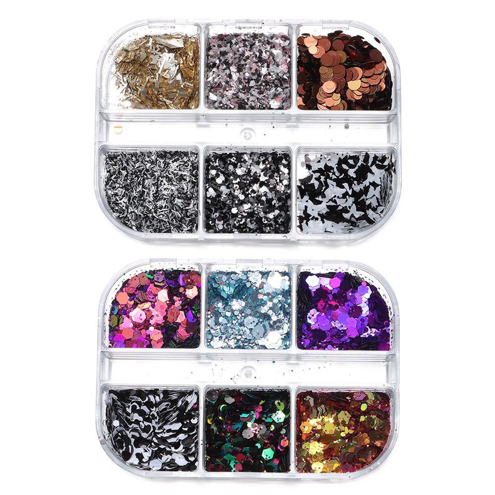 Kim Sa Lục Giác Trang Trí Móng Tay