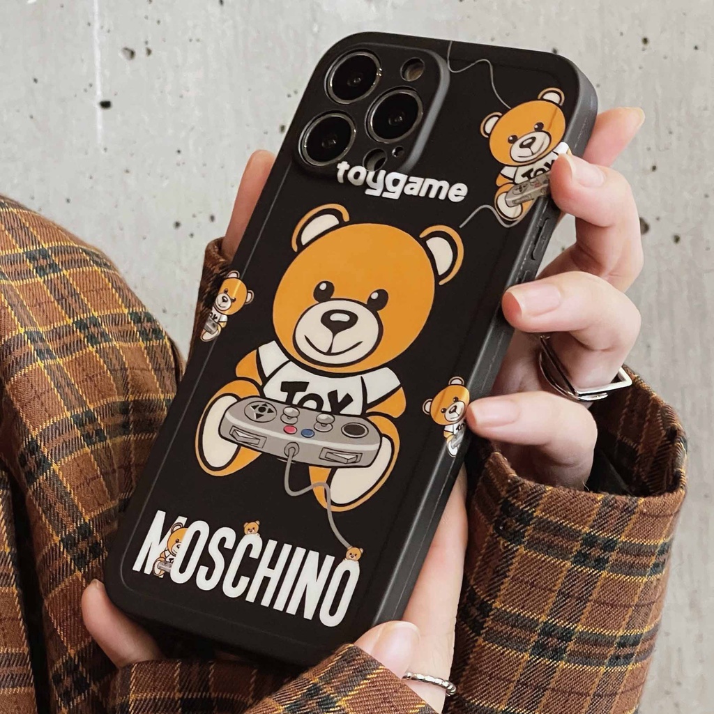 Ốp Điện Thoại Chống Sốc In Hình Gấu Dễ Thương Cho iPhone 14 13pro max 12pro 11promax