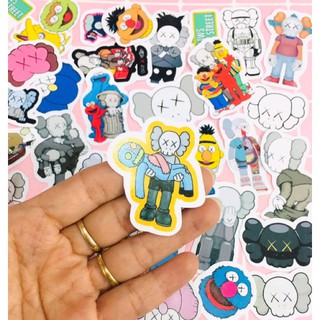 10-50 hình sticker sesame kaws decal (random hình)