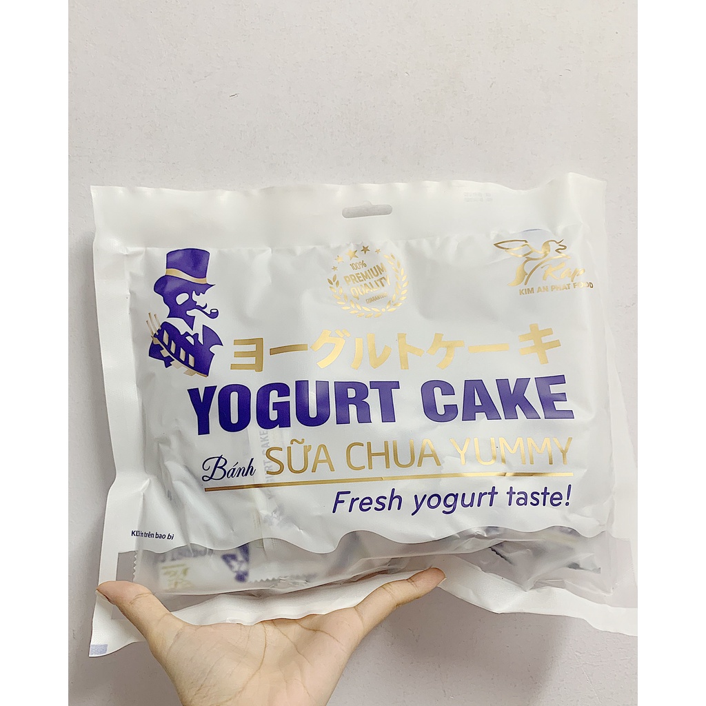 (DATE MỚI NHẤT: 2/2023) BÁNH XỐP GIÒN NHÂN KEM SỮA CHUA YOGURT CAKE 6 VỊ GÓI TO 300G (CÓ SỈ)