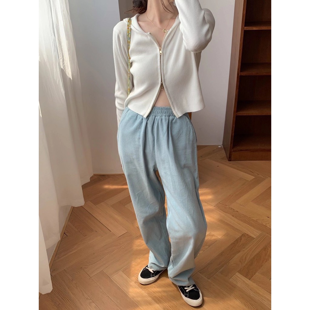 Áo len mũ khóa ngực Misumey Ulzzang style Hàng Quảng Châu