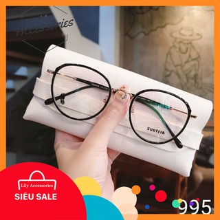 Gọng kính cận thời trang [Cắt kính mắt cận-loạn] Gọng cận tròn 995