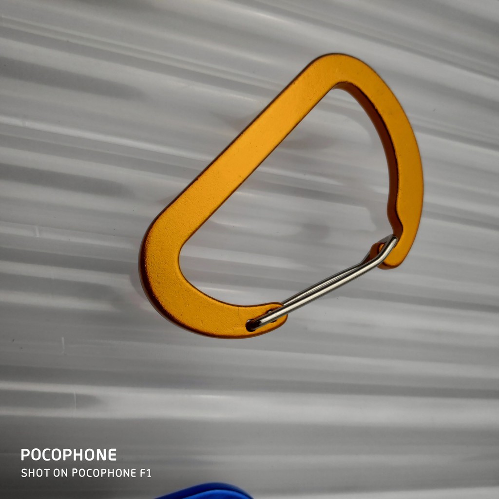 Móc Khoá D 8cm Bản Nhôm Đặc Siêu Cứng Khoá siêu Bền